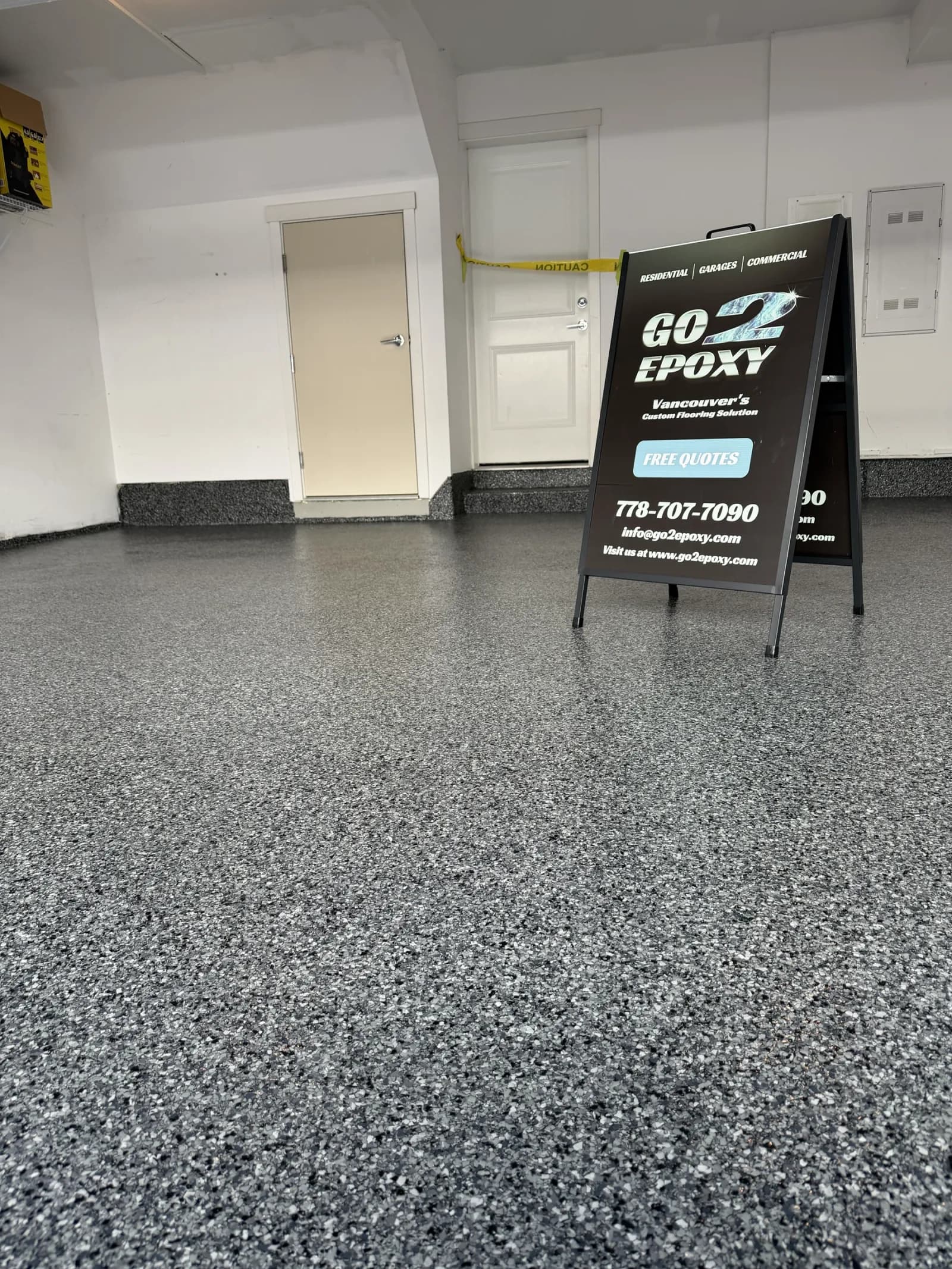 Epoxy flooring installation