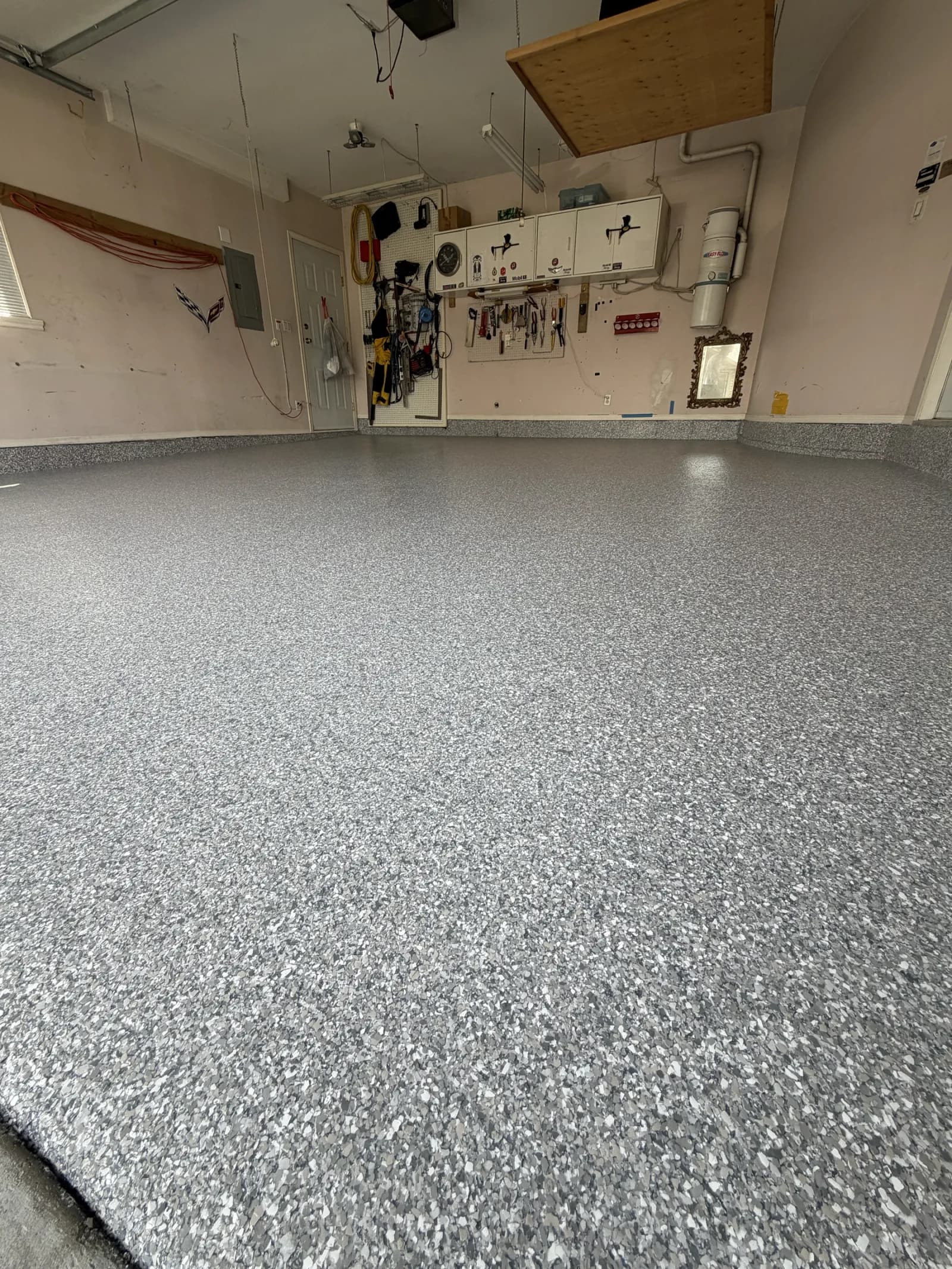 Durable epoxy floor finish