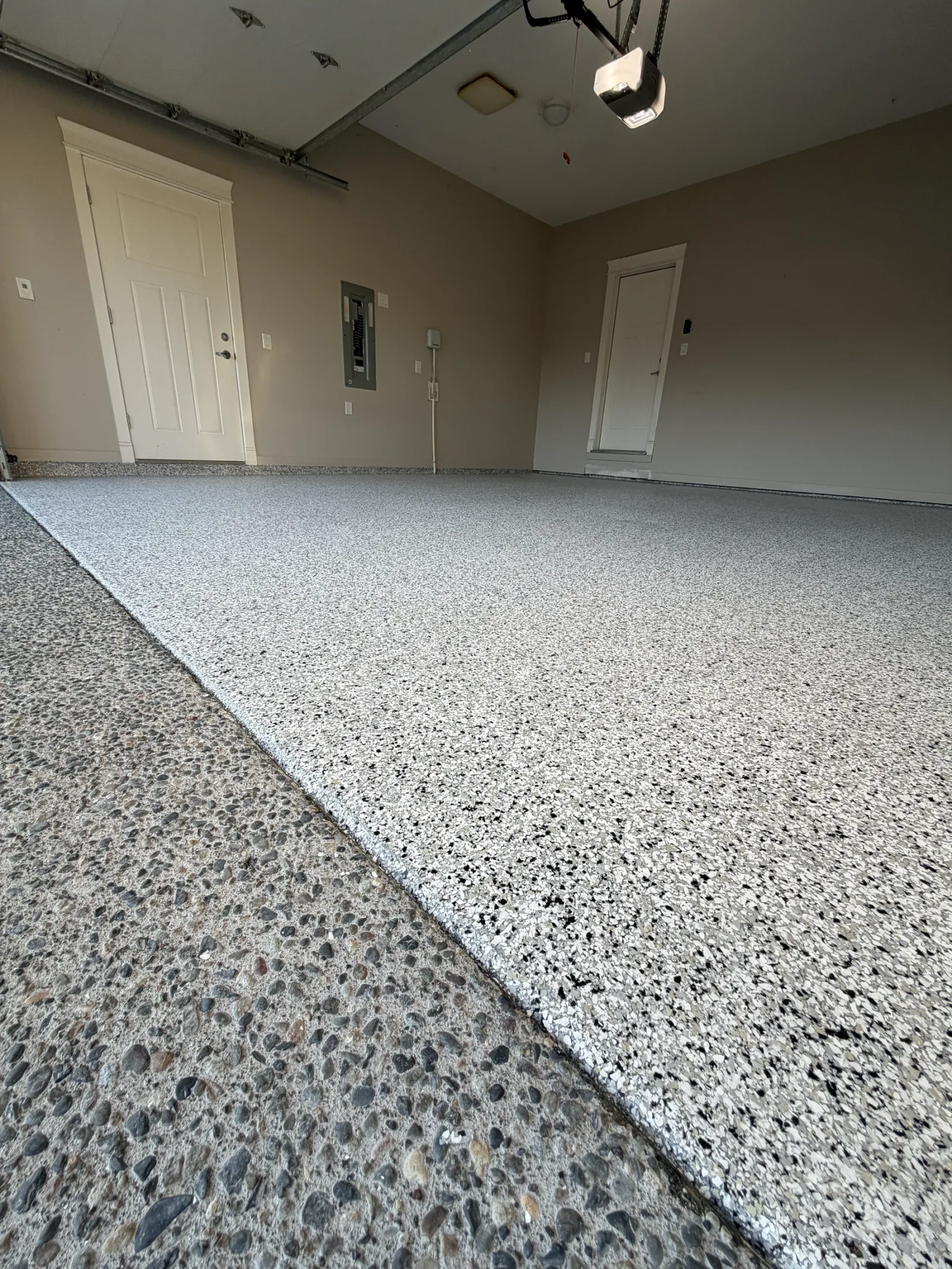 Go2Epoxy crew preparing a concrete floor
