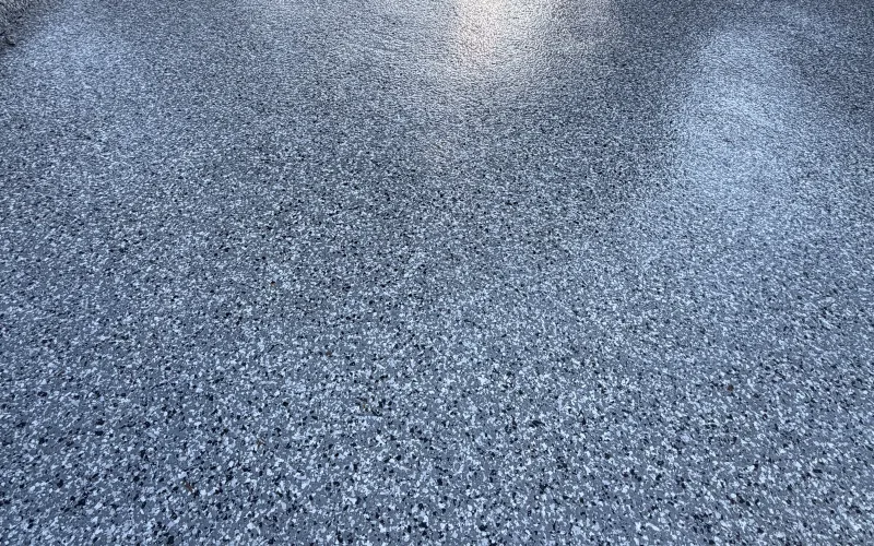 Epoxy flooring installation in Maple Ridge, BC — customer review by Jay Chuhan