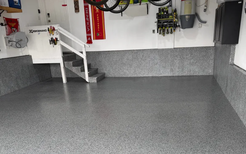 Epoxy flooring installation in Port Coquitlam, BC — customer review by Paul Gomes